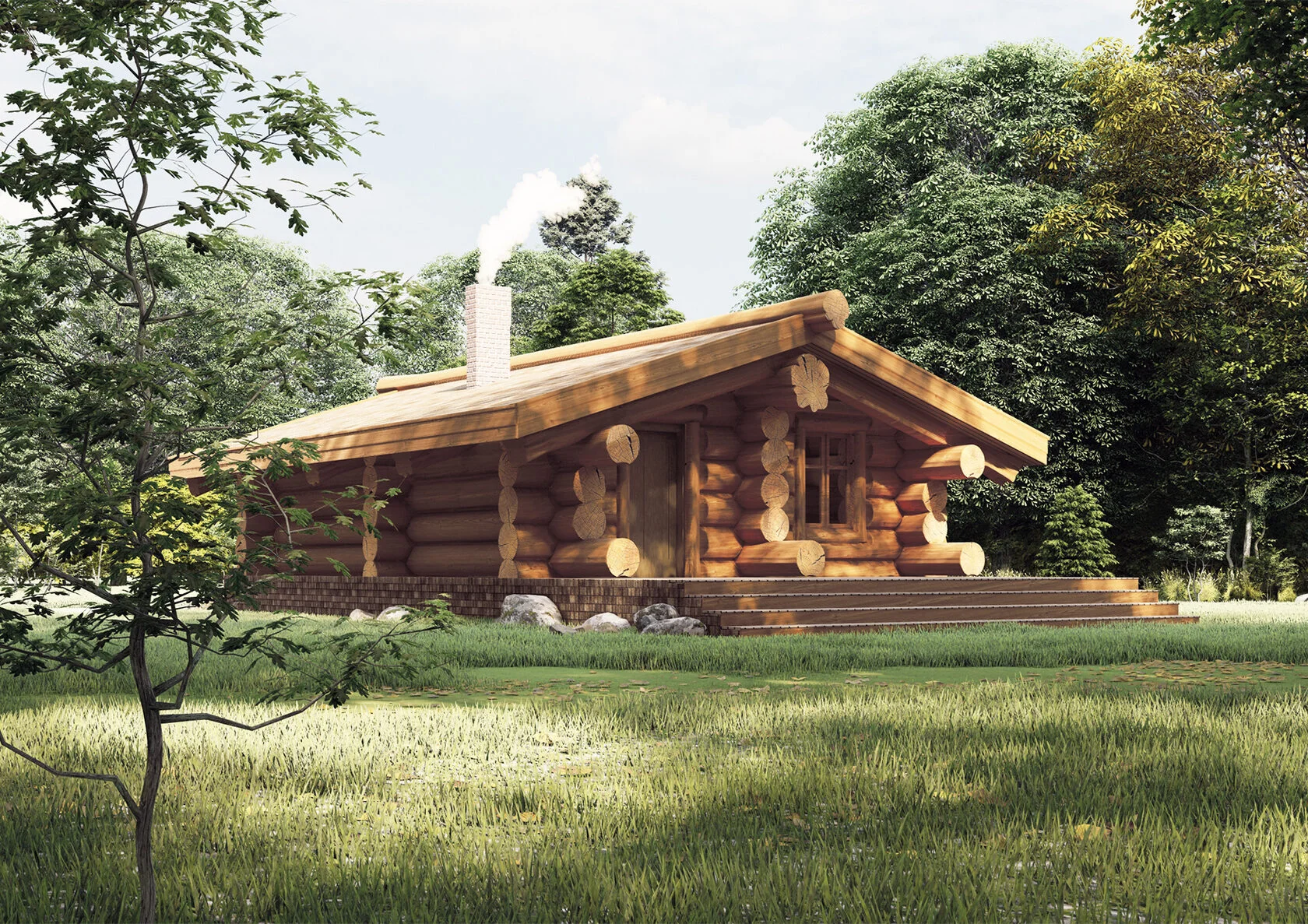 Баня из кедра 